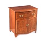 REGENCY MAHOGANY BOW FRONT CHEST