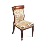 REGENCY MAHOGANY SIDE CHAIR