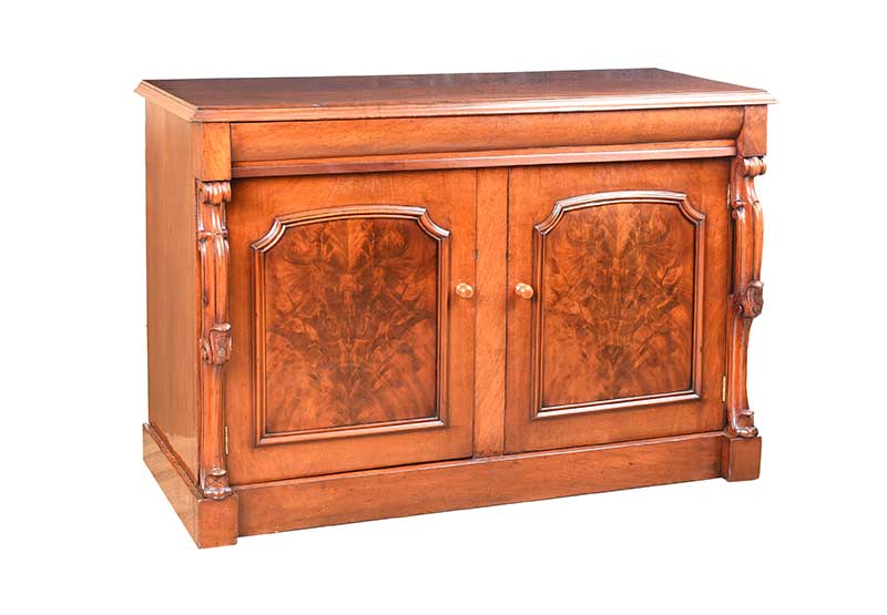 VICTORIAN MAHOGANY SIDE CABINET - Image 4 of 5