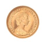 GOLD HALF SOVEREIGN