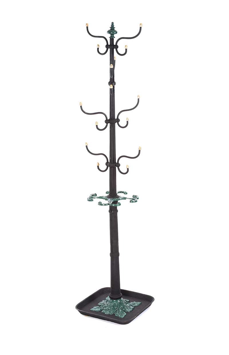 VICTORIAN CAST IRON HAT & COAT STAND