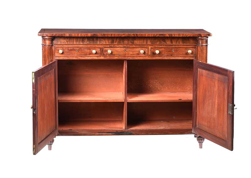 REGENCY MAHOGANY SIDE CABINET - Image 5 of 7