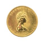 CANADIAN MAPLE LEAF GOLD BULLION COIN