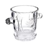 CUT GLASS ICE BUCKET