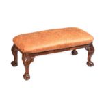 WALNUT FOOTSTOOL