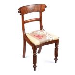 REGENCY MAHOGANY SIDE CHAIR