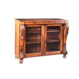 WILLIAM IV ROSEWOOD SIDE CABINET