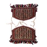 PAIR OF OLD TURKOMAN AZMALYK CAMEL TRAPPINGS