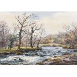 Robert Egginton - RIVER DUN, COUNTY ANTRIM - Watercolour Drawing - 14 x 20 inches - Signed