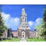 Sean Lorinyenko - THE TOWER AT TRINITY COLLEGE DUBLIN - Watercolour Drawing - 7.5 x 9.5 inches -