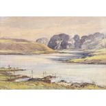 Theo J. Gracey, RUA - MAHEE ISLAND, COUNTY DOWN - Watercolour Drawing - 10 x 14 inches - Signed