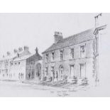 Colin Gibson - HOGGS, SCOTCH QUARTER, CARRICKFERGUS - Pencil on Paper - 7 x 10 inches - Signed