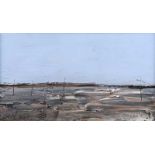 Colin Flack - TURF COUNTRY - Oil on Board - 9 x 16 inches - Signed