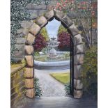 Irish School - VIEW THROUGH THE ARCHWAY - Oil on Canvas - 20 x 16 inches - Unsigned