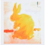 Basil Blackshaw, HRHA, HRUA, & Paul Yates - YELLOW HARE - Coloured Print - 9 x 8 inches - Unsigned