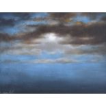 Con Campbell - MOONLIT SKY - Gouache on Paper - 12 x 16 inches - Signed