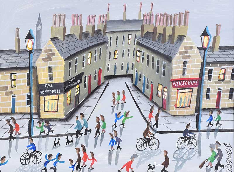 John Ormsby - A BUSY SUMMER'S DAY - Acrylic on Board - 11 x 15 inches - Signed