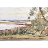 Theo J. Gracey, RUA - MAHEE ISLAND, CO. DOWN - Watercolour Drawing - 10 x 14 inches - Signed