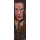 Noel Murphy - THE POET - Oil on Board - 12 x 4 inches - Unsigned