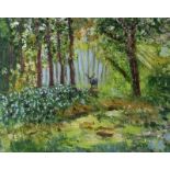 Rose Elizabeth Moorcroft - WILD WOOD - Oil on Canvas - 16 x 20 inches - Signed in Monogram