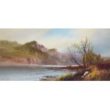 George Trevor - MISTY DAY, CONNEMARA - Watercolour Drawing - 7.5 x 14.5 inches - Signed