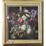 Meriel Campbell - STILL LIFE, WILDFLOWERS - Oil on Canvas - 26.5 x 24 inches - Signed