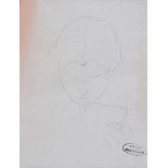 Andre Derain - WOMAN READING - Pencil on Paper - 6 x 4 inches - Unsigned