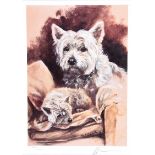 William Cawston - WEST HIGHLAND TERRIER - Limited Edition Coloured Print (261/500) - 9 x 6