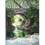 Jim Allen - FOLY BRIDGE, TOLLYMORE, NEWCASTLE COUNTY DOWN - Oil on Canvas - 16 x 12 inches - Signed