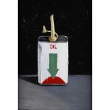 Kevin Meehan - OIL CAN - Oil on Board - 6.5 x 4.5 inches - Signed