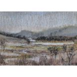 William A.J. O'Neill - BACK ROAD, PORTAFERRY - Pastel on Paper - 5 x 7 inches - Signed
