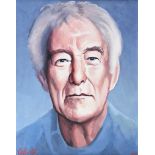 Leo Casement - PORTRAIT OF SEAMUS HEANEY - Oil on Canvas -20 x 16 inches - Signed