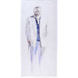 Neil Shawcross, RHA, RUA - PORTRAIT OF MICHAEL LONGLEY - Limited Edition Coloured Lithograph (163/