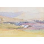 Joseph William Carey, RUA - BRIDGE IN THE MOURNES - Watercolour Drawing - 5 x 6.5 inches - Unsigned