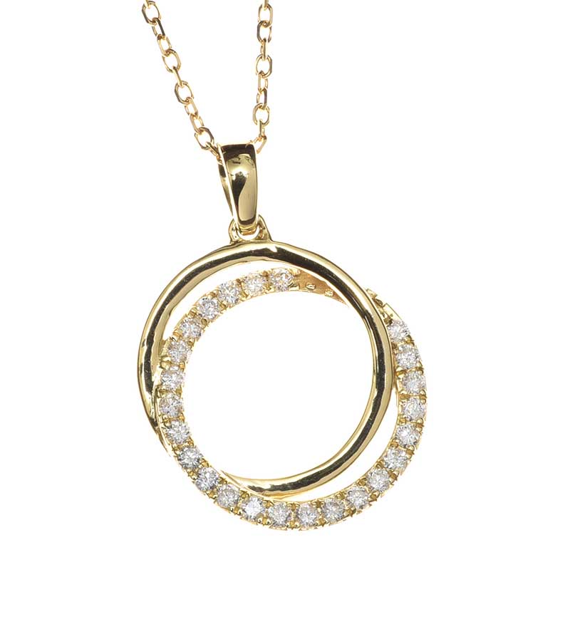 18CT GOLD DIAMOND NECKLACE