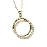 18CT GOLD DIAMOND NECKLACE