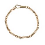 9CT GOLD FANCY-LINK BRACELET