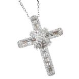 18CT WHITE GOLD DIAMOND NECKLACE