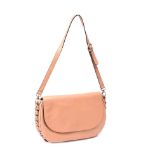 L.K. BENNETT BEIGE LEATHER SATCHEL