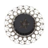 STERLING SILVER PLATED BROOCH