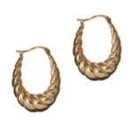 9CT GOLD CREOLE HOOP EARRINGS