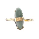 9CT GOLD JADE RING