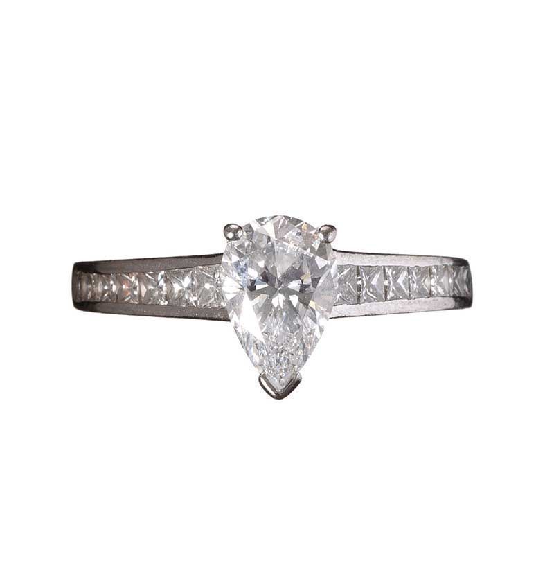 PLATINUM SOLITAIRE DIAMOND RING