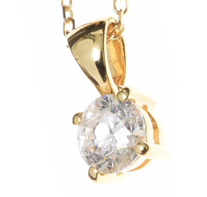 18CT GOLD DIAMOND NECKLACE - Image 2 of 2