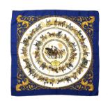 HERMES 'LA PROMENADE DE LONGCHAMPS' SILK SCARF