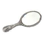 STERLING SILVER HAND MIRROR