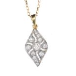 18CT GOLD DIAMOND NECKLACE