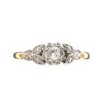 18CT GOLD DIAMOND SOLITAIRE RING