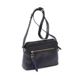 HOBBS NAVY LEATHER CROSSBODY BAG