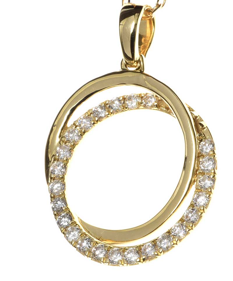 18CT GOLD DIAMOND NECKLACE - Image 2 of 2